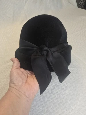 Sombrero De Colección Peachbloom Terciopelo Merrimack Cuerpo Hecho De Piel Importada Negro Foto 1 de 4