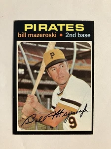 1971 Topps - Bill Mazeroski #110 Salón de la fama Piratas de Pittsburgh - Imagen 1 de 6