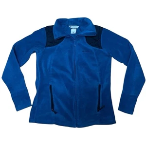 Columbia Women's Green Fleece Size L Full Zip Windbreaker Jacket - Picture 1 of 6