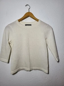 Strick Pullover PERUVIAN CONNECTION ALPACAWOLLE SOFT LUXURY Size M Weiss - Bild 1 von 7