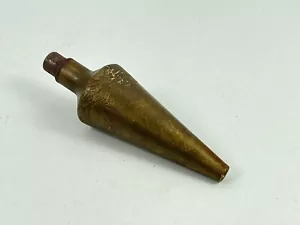 Vintage SECO Brass Plumb Bob 16 Oz Removable Tip 4.75" - Picture 1 of 7
