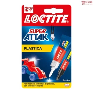 LOCTITE SUPER ATTAK PLASTICA - BLISTER CON 1 ATTIVATORE FLACONE DA 2G E 1 COL... - Foto 1 di 1