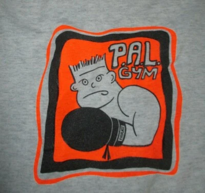 Etiqueta vintage MEJOR Fruit of the Loom - P.A.L. Camiseta GIMNASIO (LG) MIKE TYSON Foto 1 de 2