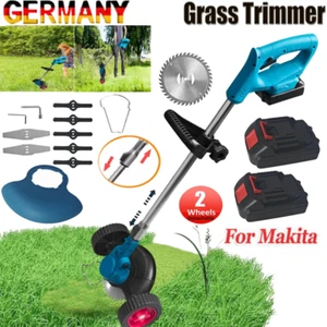 Akku Rasentrimmer Für Makita Akku und Ladegerät Freischneider Motorsense 2 Akku - Bild 1 von 15