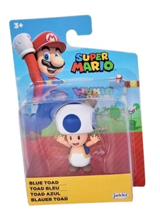 The Super Mario Bros. Movie Blue Toad 2.5-inch Articulated Figure Wave 23 - Picture 1 of 9