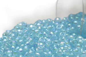 Miyuki Round Rocailles 11/0 Inside Dyed Baby Blue Luster Seed Bead RR-278 - Bild 1 von 1