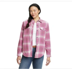 NWT Eddie Bauer Women's Faux Shearling-Lined Flannel Shirt Jacket - Picture 1 of 6