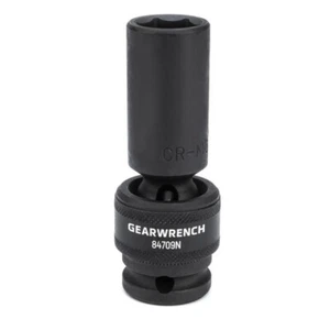 Llave de engranajes 1/2" accionamiento 6 puntos sin pasador 17 mm enchufe de impacto profundo 84709N - Imagen 1 de 5