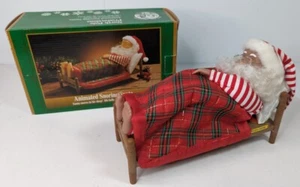 North Pole Productions 1996 Animated SNORING SANTA Gemmy Industries In Box WORKS - Picture 1 of 12