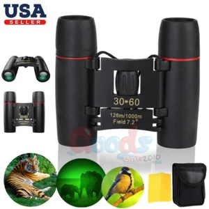 Binoculars 30x60 Zoom Outdoor Travel Compact Folding Telescope Hunting Day/Night - Picture 1 of 13