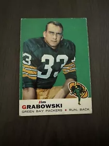 1969 Topps #124 JIM GRABOWSKI Green Bay Packers Football Card - Picture 1 of 2