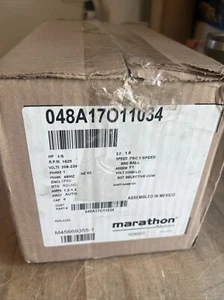 Marathon Electric Motor 1/5 HP 1625 Rpm 1PH 208-230V 48MZ F 048A17O11034 - Picture 1 of 7