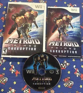 Metroid Prime 3 Corruption NES Nintendo Wii Game CIB Complete Manual Nice Disc - Picture 1 of 3