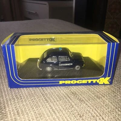 Project K 1:43 Die cast fiat 750 D Carabinieri Made in Italy Art pk231 police - Image 1 of 4