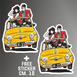 adesivo lupin 3 sticker decal autocollant aufkleber + 1 FREE STICKER CM. 10 - Imagen 1 de 3