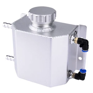 1L Universal Aluminum Overflow Oil Water Catch Can Coolant Reservoir Fuel Tank  - Picture 1 of 10
