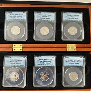2009 S Quarters set DCAM ANACS MS70 - Picture 1 of 10