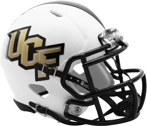 UCF Knights Riddell Matte White Speed Mini Helmet Cover