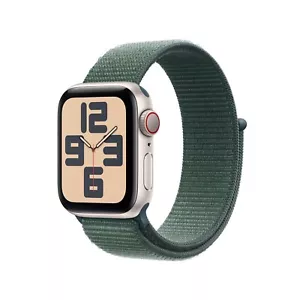 Apple Watch SE (2nd Gen 2024) GPS 40mm Starlight Case with Lk Green Sport Loop - Picture 1 of 3