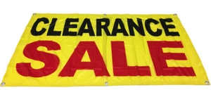 2x4 ft CLEARANCE SALE Banner Sign Store Retail - Polyester Fabric yb - Picture 1 of 2