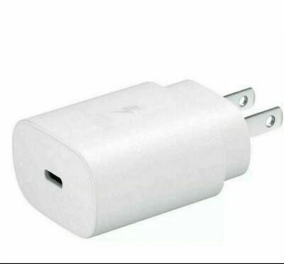 25W USB-C Fast Charging Wall Charger For Samsung S20 S21 A12 A32 Note 10 Note 20 - Image 1 of 3