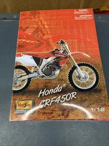 New Maisto Honda CRF450R Assembly Line Motorcycle Diecast Metal 1/12 - Picture 1 of 5