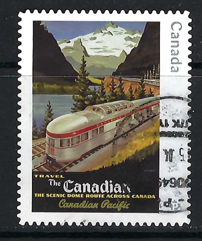 CANADA USED STAMP - SCOTT 3336 -  FROM BOOKLET - VINTAGE TRAVELS POSTERS - 2022 — 第 1/1 张图片