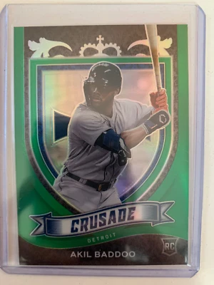 2021 Chronicles Crusade rc AKIL BADDOO #ed 47/75! Detroit Tigers - Image 1 of 2