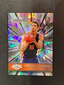 KESSLER EDWARDS 2022 Wild Card Alumination Las Vegas RC Card 6/10 Holo Lux