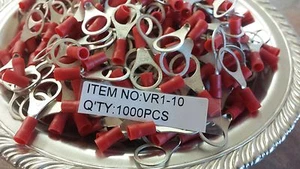 SGE VR1-10 100/Bag Ring, Red, Vinyl, 3/8" Stud 18RA-38 PV18-38R MV18-38RX - Picture 1 of 2