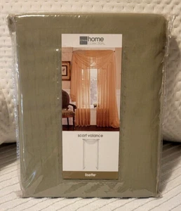 JC Penny Home Collection Schal Volant Lisette 60x216 Silber Salbei - Bild 1 von 4