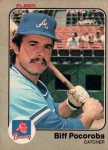 1983 Fleer Baseball #145 - Biff Pocoroba - Atlanta Braves   83-870 - Picture 1 of 2