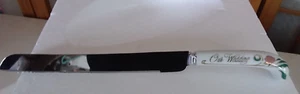 NUESTRA BODA Cuchillo para Pastel Hecho en Sheffield Inglaterra Mango de Cerámica de Acero Inoxidable - Imagen 1 de 7