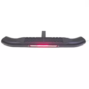 For 2" Receiver 36x4" Steel Tow Hitch Step Bar Guard 4-Pin Plug Black Oval Brake - Picture 1 of 7