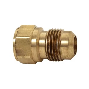 Adaptador de latón Primex 80994 5/16 pulgadas acampanado x3/8 pulgadas FIP #46F - Imagen 1 de 2