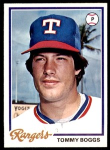 1978 TOPPS TOMMY BOGGS TEXAS RANGERS #518 (110)