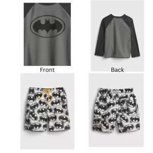 NWT SET 18-24M Baby Gap DC Batman Rash Guard and Swim Suit Trunks UV NEW - Picture 1 of 5