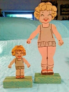 Muñecas mágicas Lovey & Dovey 1951 vintage con soportes, caja original de Parker Brothers  - Imagen 1 de 12