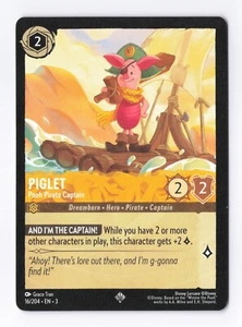 Piglet - Pooh Pirate Captain 16/204 (SR) Disney Lorcana Into the Inklands - Picture 1 of 2
