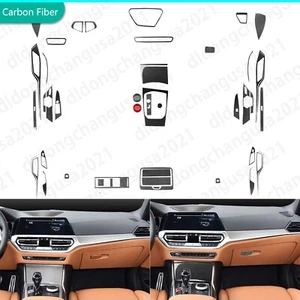 Kits completos de molduras interiores de fibra de carbono real de 45 piezas para BMW Serie 4 M4 G22 G82 G83 - Imagen 1 de 24