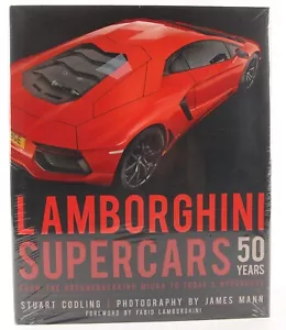 Lamborghini Supercars 50 Years 2015 Motorbooks NEW in Clear Wrap Countach Diablo - Foto 1 di 3