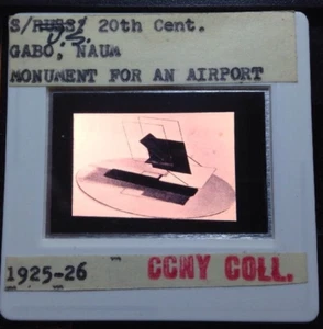 Naum Gabo "Monument For An Airport" Russian Kinetic Art 35mm Slide - Picture 1 of 3