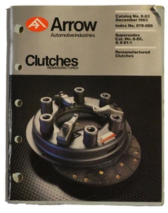 Arrow Clutches Parts Book ~ Catalog # 8-83 - Picture 1 of 1