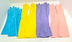4 paia di guanti eleganti da donna a metà braccio dai colori vivaci - Foto 1 di 5