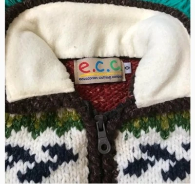 E.C.C. Suéter trens com zíper masculino Ecuadorian Clothing Company tamanho 0 - Imagem 1 de 4