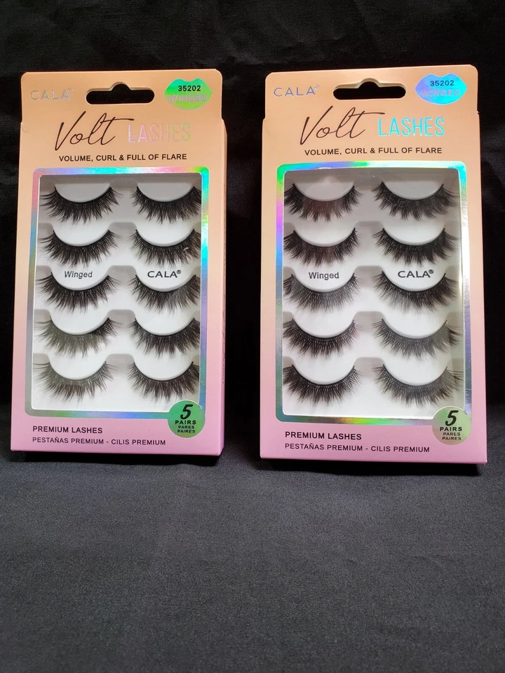 VOLT LASHES Winged 35202 Volume Curl Full Of Flare Premium Lashes 2 (5 pacotes) - Imagem 1 de 1