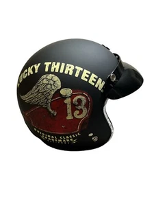 Torc T-50 Flat Black Medium Size Lucky Thirteen - Picture 1 of 6