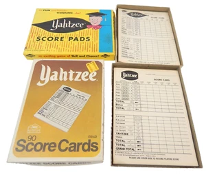 6D Lot Lowe Yahtzee Game Score Pads Two Boxes 1956 1978 - Picture 1 of 3