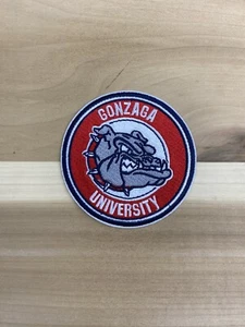 GONZAGA UNIVERSITY BULLDOGS BASKETBALL IRON ON PATCH 3” - Picture 1 of 1