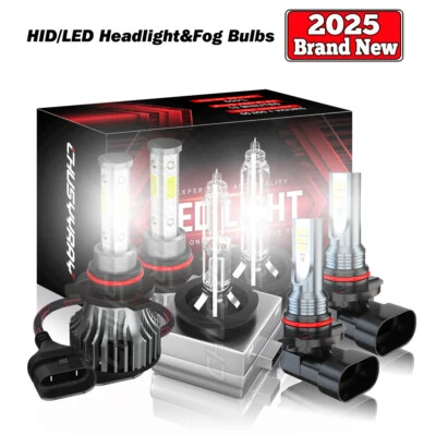 Para Mercury Montego 2005-2007 LED HID Xenón Faro Hi/Lo + Luces Antiniebla CANTIDAD 6 Foto 1 de 4